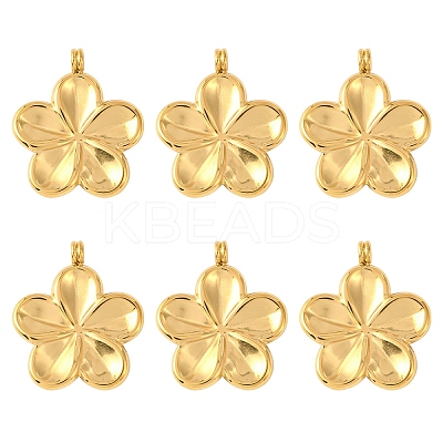 6Pcs 304 Stainless Steel Pendants STAS-YW0003-27-1