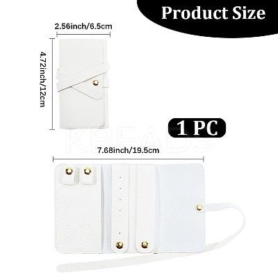PU Imitation Leather Jewelry Rolls for Earrings Bracelets Necklaces AJEW-WH20020-456B-1