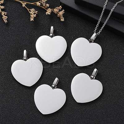 Tarnish Resistant 304 Stainless Steel Mirror Polished Finish Stamping Blank Tag Pendants STAS-P055-04P-1