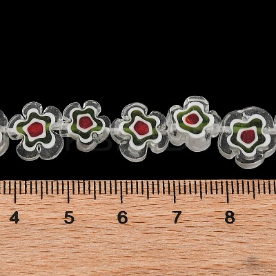 Handmade Millefiori Lampwork Beads Strands LAMP-G164-03N-1