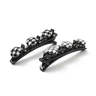 Fashion Double Layer Cloth Alligator Hair Clips Sets LS-PHAR-P005-26-1