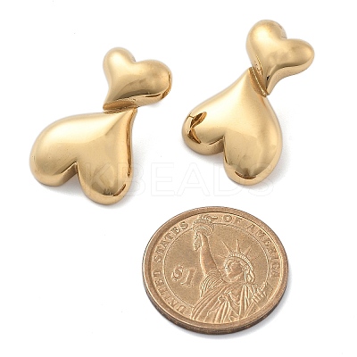 304 Stainless Steel Stud Earrings STAS-Z112-21G-1