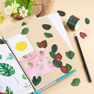 Autumn Leaf Paper Tape Stickers for Card Making DIY-TAC0032-23A-1