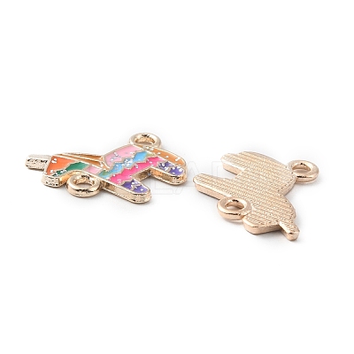 Alloy Colorful Enamel Connector Charms ENAM-CJC0019-01E-1