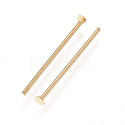 304 Stainless Steel Flat Head Pins X-STAS-L238-006H-G-1