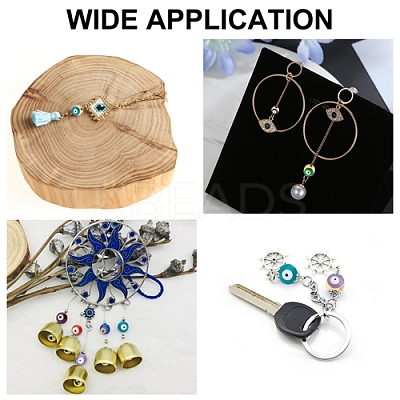 DIY Evil Eyes Braided Beadl Bracelets Making Kits DIY-PH0003-15-1