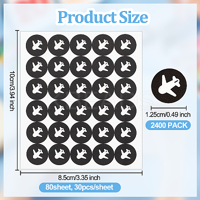 Round Dot PVC Decorative Stickers DIY-WH0423-011-1
