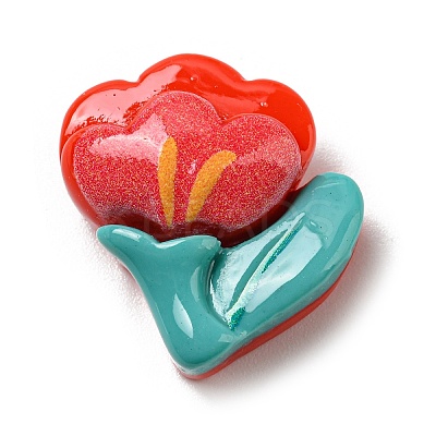 Autumn Opaque Resin Plant Decoden Cabochons LS-CRES-I029-05C-1