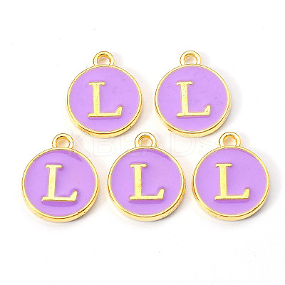 Golden Plated Alloy Enamel Charms LS-X-ENAM-S118-10L-1