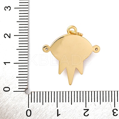 Brass Micro Pave Cubic Zirconia Pendants KK-A233-01G-01-1