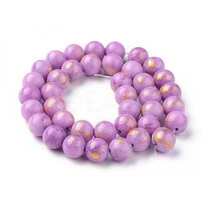 Natural Mashan Jade Beads Strands X-G-F670-A09-8mm-1
