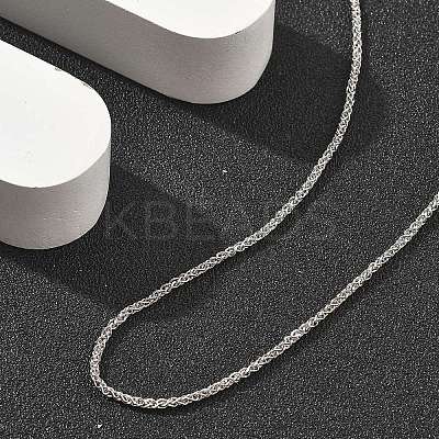 Brass Wheat Chains Necklaces for Women NJEW-D302-24P-1