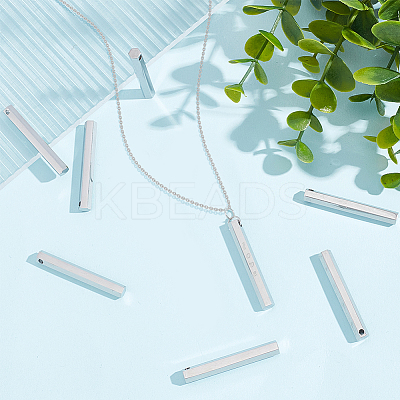 12Pcs Stainless Steel Pendants STAS-BC0003-70-1