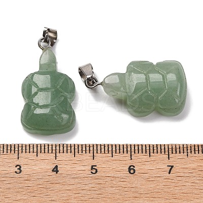 Natural Green Aventurine Pendants G-B127-06P-05-1