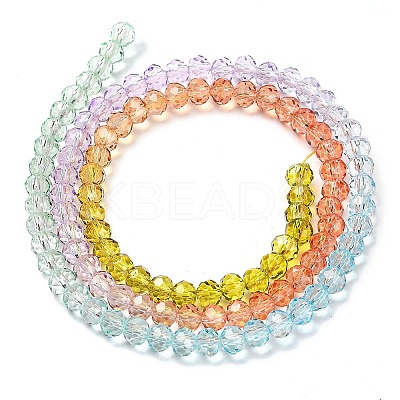 Transparent Painted Glass Beads Strands DGLA-A034-T3mm-A12-1
