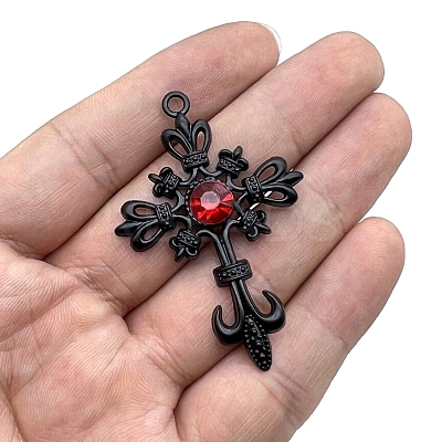 Alloy Rhinestone Pendants LS-PW-WG2DB08-03-1