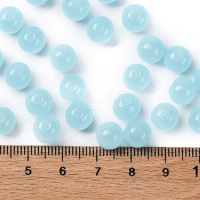 Imitation Jade Glass Seed Beads SEED-Z004-J8MM-04-1