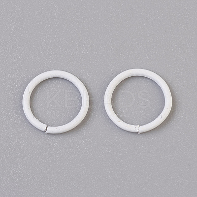 Spray Painted Iron Open Jump Rings IFIN-F149-B16-1