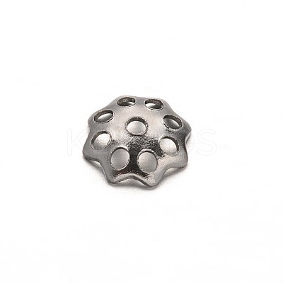 Tarnish Resistant Multi-Petal Flower 304 Stainless Steel Bead Caps LS-STAS-E103-12A-1