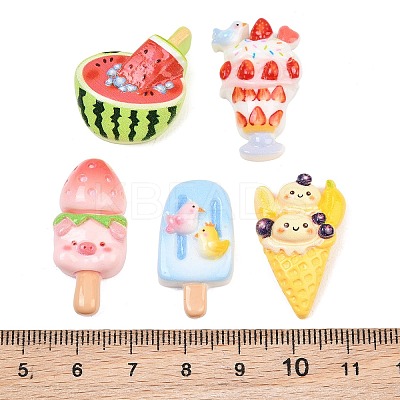 Opaque Resin Enamel Imitation Food Cabochons RE-CBAFAAF-02-1