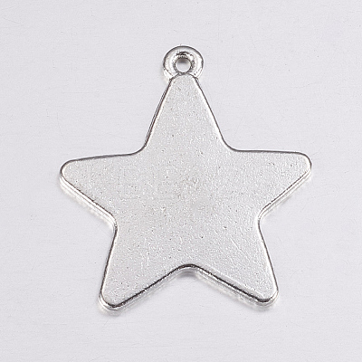 Tibetan Style Alloy Stamping Blank Tag Pendants LS-X-EA085Y-NF-1