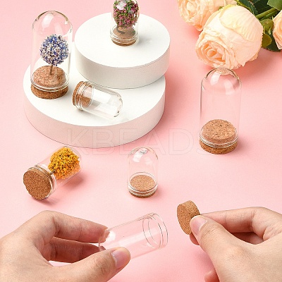 15Pcs 3 Styles Glass Dome Cloche Cover AJEW-YW0001-31-1