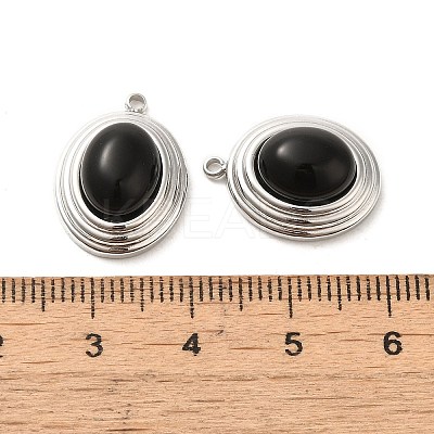 Natural Black Onyx(Dyed & Heated) Pendants STAS-L025-006P-03-1