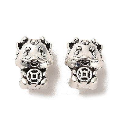 Tibetan Style Alloy European Beads FIND-C043-040AS-1