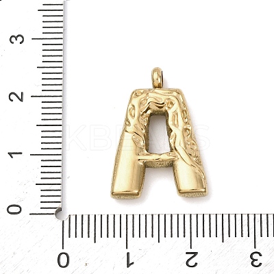 26Pcs 304 Stainless Steel Alphabet Pendants STAS-Z170-01G-1