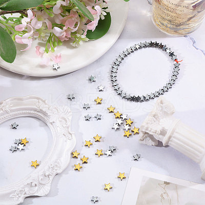 3Strands 3 Colors Non-magnetic Synthetic Hematite Bead Strands G-CA0001-81B-1