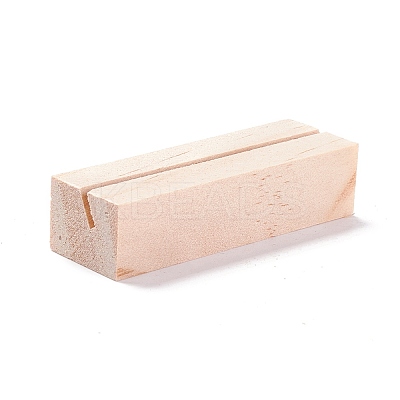 Rectangle Unfinished Pinewood Place Card Holder ODIS-C005-01-1
