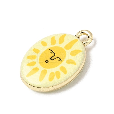 Printed Alloy Pendants ENAM-F160-02G-1