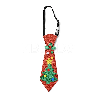 Chistmas Theme Non-woven Fabrics Necktie LS-AJEW-L092-A01-1