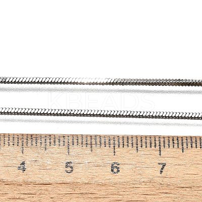 Tarnish Resistant 304 Stainless Steel Snake Chain Necklace Making STAS-P045-19P-1