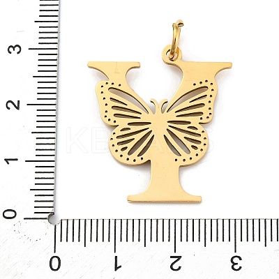 Ion Plating(IP) 201 Stainless Steel Pendants STAS-N103-184G-Y-1