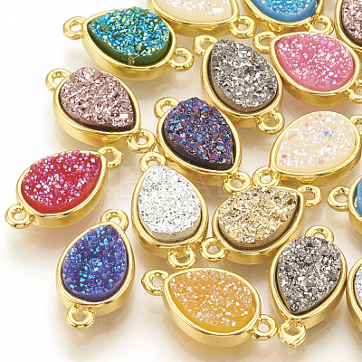Druzy Resin Links Connectors RESI-T019-01-1