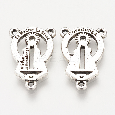 Tibetan Style Alloy Links X-TIBEP-S315-39AS-RS-1