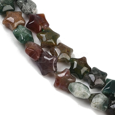 Natural Indian Agate Beads Strands G-Z080-A17-8mm-1