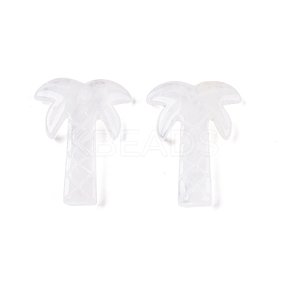 Natural Quartz Crystal Coconut Tree Pendants G-N342-02J-1