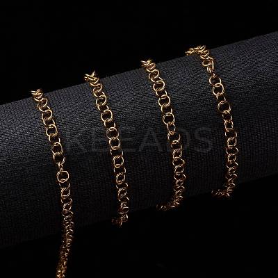 Ion Plating(IP) 304 Stainless Steel Rolo Chains CHS-L014-06G-1