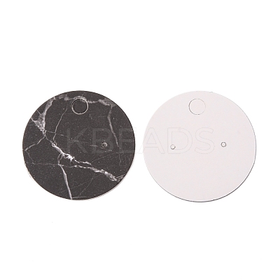 180Pcs 6 Style Marble Pattern Paper Necklace Display Cards CDIS-PH0001-37-1