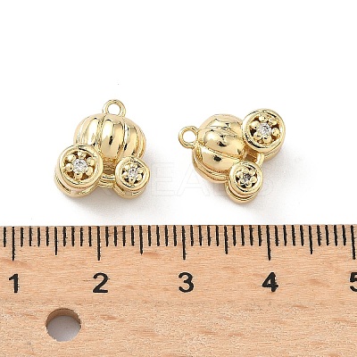 Brass Micro Pave Cubic Zirconia Pendants KK-L260-17G-1
