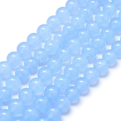 Natural Malaysia Jade Beads Strands G-L645-C01-8mm-21-1