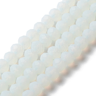Imitation Jade Solid Color Glass Beads Strands EGLA-A034-J6mm-MD06-1