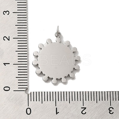 Non-Tarnish 304 Stainless Steel Pendant Cabochon Settings STAS-K263-37P-1