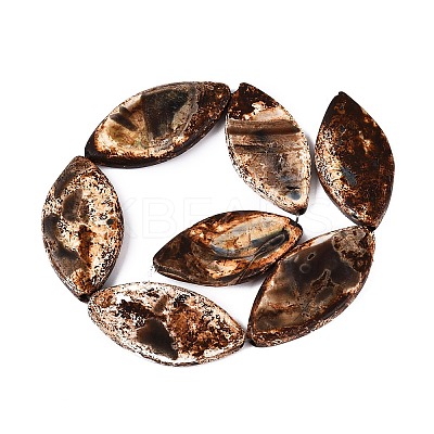 Natural Tree Bark Agate Beads Strands G-Q606-23C-1