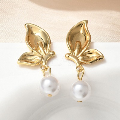 304 Stainless Steel Butterfly Wing Stud Earrings EJEW-S253-22G-1