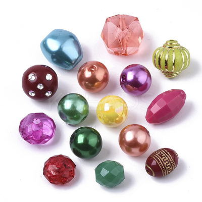 Acrylic Beads OACR-N008-010-1