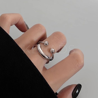 Alloy Smiling Face Finger Rings FS-WG53BEF-01-1