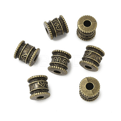 Tibetan Style Alloy European Beads FIND-F012-09AB-1